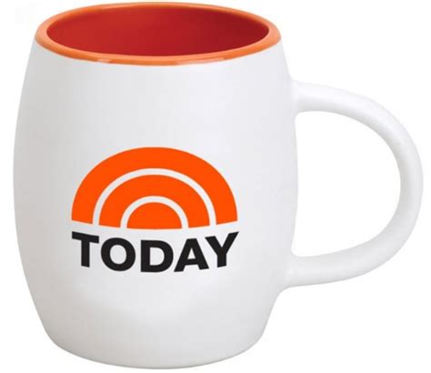 Dec 27, 2018 · TODAY Logo Ceramic Mug, White with Orange Interior 15 oz - Official Coffee Mug As Seen On the Show with Savannah Guthrie, Hoda Kotb and Al Roker on NBC $24.95 $ 24 . 95 Get it as soon as Wednesday, Oct 11 . 