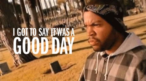 Today was a good day with lyrics. It Was a Good Day. " It Was a Good Day " is a song by American rapper Ice Cube, released on February 21, 1993 as the second single from his third solo album, The Predator (1992). The song peaked at No. 7 on the Billboard Hot R&B/Hip-Hop Songs chart and No. 27 on the UK Charts. 