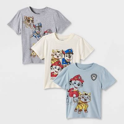 Toddler 3pk Paw Patrol Solid T-shirt : Target