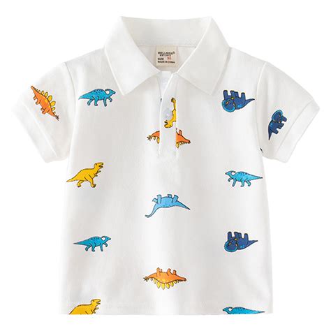 Toddler Boys Short Sleeve Cartoon Prints T Shirt Tops Toddler