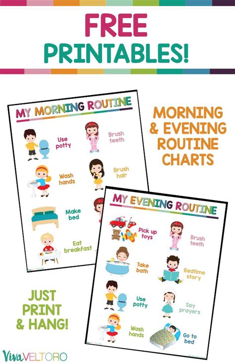 Toddler Daily Routine Chart Printable