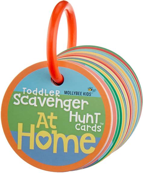 Toddler Scavenger Hunt Cards at Home - Mollybee Kids