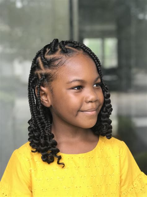 15. Tribal Braids For Kids Image by: amberg_tv/Instagram. Tribal braids work beautifully for kids too. These feature diagonal braids swept to the sides, with beads optional. They make a simple protective style for school or special events. To prevent hair loss, gently avoid the front/back hairline while braiding lightly without tension.. 