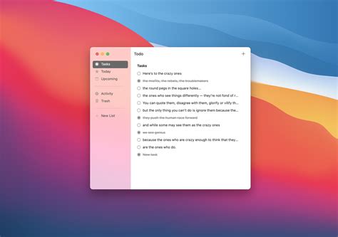 Todo Macos SwiftUI Sample Todo macOS app in built SwiftUI (todo