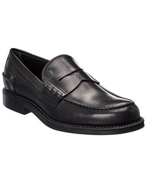 Tods T Monogram Loafers in Black for Men Save 48% Mens …