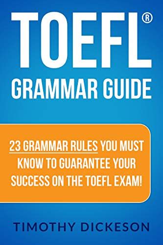 Toefl grammar guide by timothy dickeson. - Deutsch-englisches wörter- und phrasenbuch mit berücksichtigung des amerikanischen englisch..