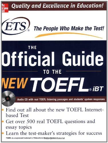 Toefl ibt the official ets study guide mcgraw hills toefl ibt. - D and o liability handbook law sample documents forms securities law series.