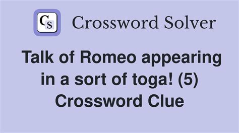 Toga - Crossword Clue Answers - Crossword Solver