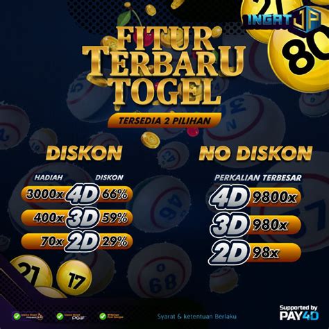 Togel diskon 4d 70 3d 60 2d 30. Bermain domino.