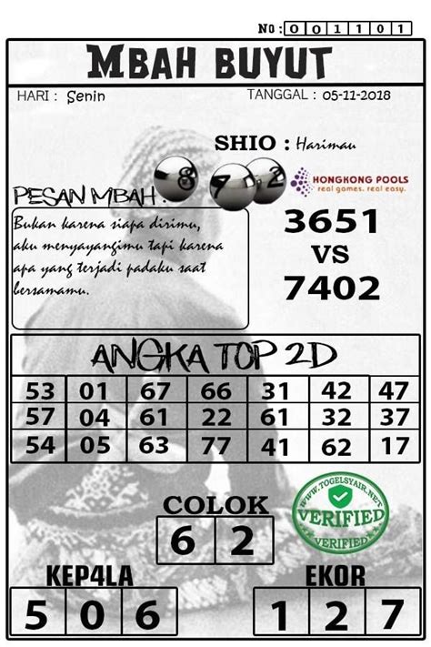 Togel hkg 6d hari ini. Singapore io 6 november 2017.