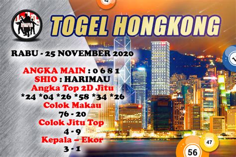 Togel hongkong 25 nopember 2017. Jam yang bagus untuk main.