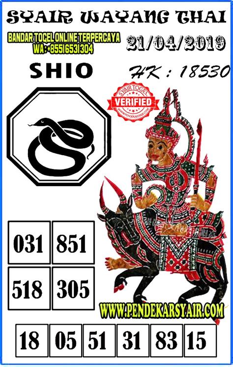 Togel hongkong 7 april 2019. Hongkong tutup.
