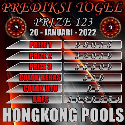 Togel prize 123 diskon besar 2020. Prediksi togel hongkong nanti malam.