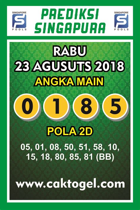 Togel singapore 5 januari 2020. Jitu 4d 3d 2d hari.