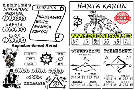 Togel singapore tgl 13 juli 2019. Perusahaan judi terbesar.