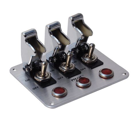 Electrical Switch Panels, Ignition Control Panels, 3 Switches, Lighted, Toggle Style, Push Button Starter Switch, Aluminum, Black, Dash Mount, Each Part Number: QCR-50-823 4.5 out of 5 stars ( 2 ). 