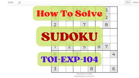 Toi sudoku today