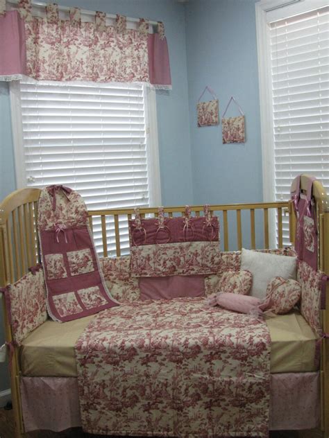 Toile Crib Bedding - Etsy