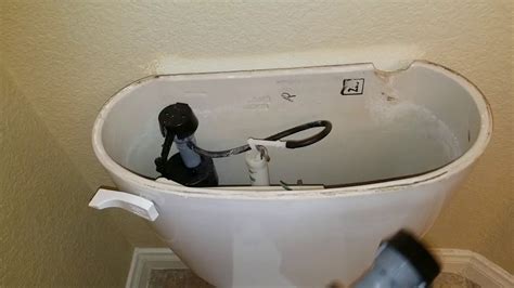 Toilet tank not filling with water. If it is not inserted, or the tank fills too fast so not enough water goes into the bowl, that COULD be the reason for you problem, but there are other ... 