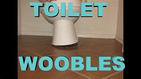 Toilet wobbles. Apr 27, 2009 ... ... toilet flange are seated level (my bad). The toilet will not sit flush with the floor but rather wobbles about 1/16Ã¢â‚¬ right and left due ... 