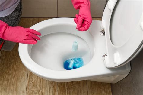 Position the Plunger. Raise the toilet seat. Wearing rubber gloves, lower the toilet plunger into the bowl at an angle so the cup fills with as much water as possible. Fit the cup over the toilet's drain hole so the flange is inside the hole and the cup forms a complete seal around the outside.. 
