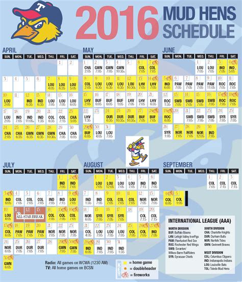 Toledo Mud Hens 2023 Schedule