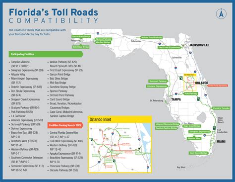 View maps and additional info about all toll