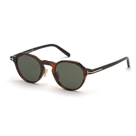 Tom Ford Jameson TF752 52N Tortoise Round Plastic …