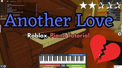 Tom Odell Another Love (Easy Roblox Piano Tutorial) #piano.