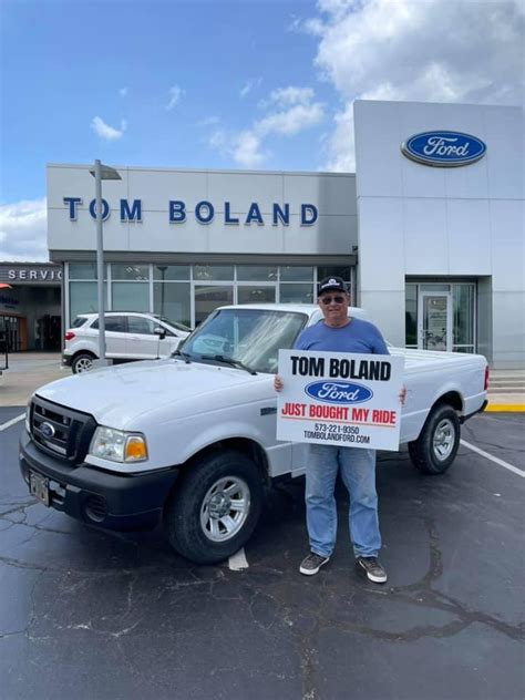 Tom boland ford hannibal mo. Tom Boland Ford provides autoshoppers a variety of used and new Ford models. Visit our dealership near Quincy to find your next car, truck, or SUV. Skip to Main Content. Tom Boland Ford, Inc. US 61 North at MO 168 Hannibal MO 63401; Call Us (573) 221-9350; Call Us. Call Us (573) 221-9350; Call Us (573) 221-9350; … 
