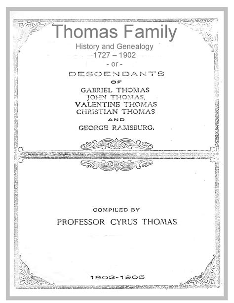 Tomas Genealogy and Tomas Family History Information