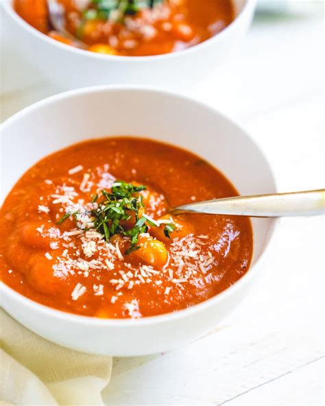 Tomato Basil Gnocchi Soup Recipe – A Couple Cooks