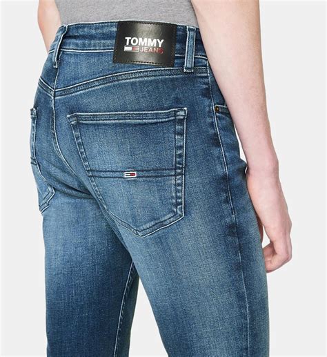 Tommy Jeans Pour des hommes Short en jean slim Scanton, Bleu