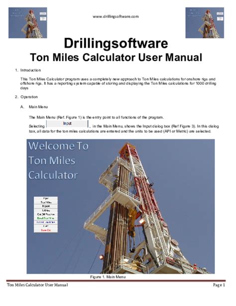 Ton miles calculator user manual drillingsoftware. - Electronic circuits 1 lab manual anna university.