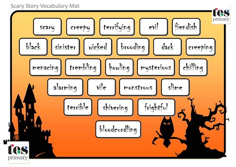 Tone words for scary. Synonyms for CREEPY: ghoulish, crawly, scary, spooky, disgusting, eerie, macabre, creepy-crawly, nasty, ominous, sinister, spooky, eerie; Antonyms for CREEPY: nice ... 
