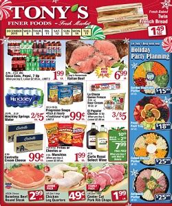 Tonys finer foods ad. Tony's is so very good at everything: - Professional, friendly food service experts in the store and at the check outs. - Excellent value one week after another. - Example #1 premium Joe & Ross, 1.5 qts ice cream for $1.88 (see photos) - Example #2 fresh red radish bunch, with tasty, crunchy radishes as big as a baby's head for 99 cents (see ... 