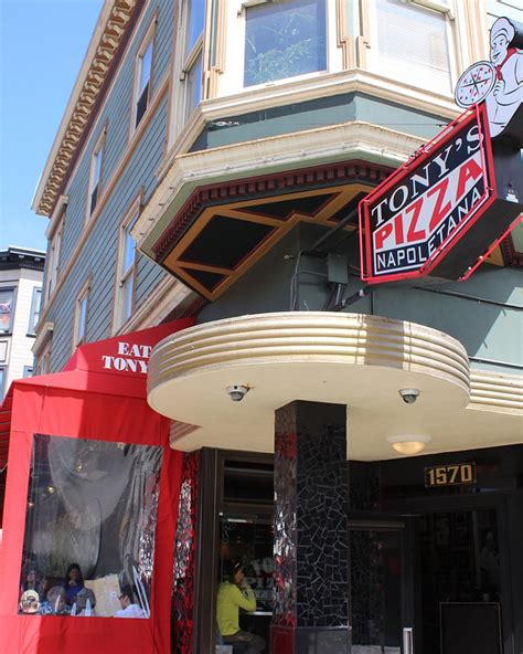 Tonys pizza san francisco. Location. Tony’s Pizza Napoletana. 1570 Stockton St. San Francisco, CA 94133. (415) 835-9888. No Reservations. No Exceptions. Hours of Operation: Monday & Tuesday. 12:00pm to 9:30pm (last seating) … 