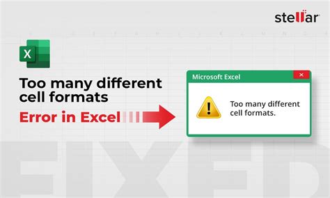 Too many different cell formats - Microsoft Community