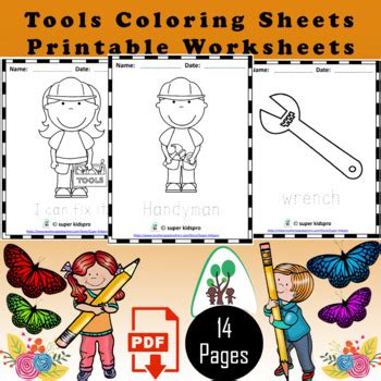 Tools Coloring Shee