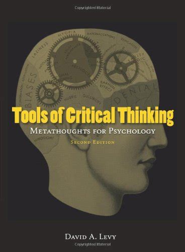 Tools Of Critical Thinking Metathoughts For Psychology 2nd …