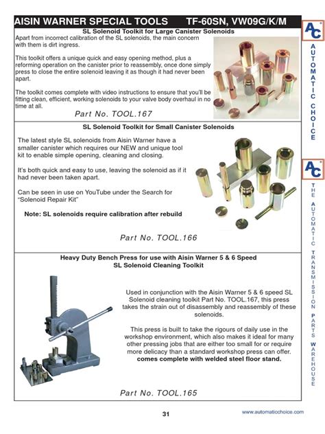 Tools TF 60sn PDF Transmission (Mechanics) Pump