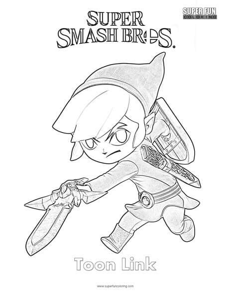 Toon Link Coloring Page