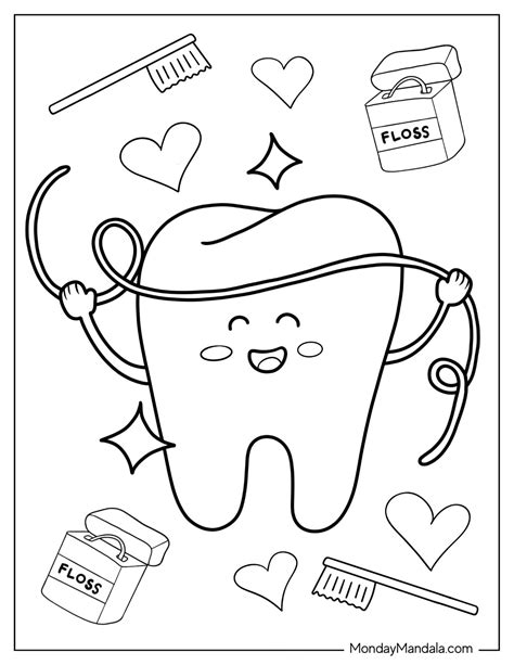 Tooth Coloring Pages RoyropMueller