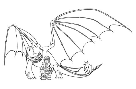 Toothless Coloring Page Free Printable Coloring Pages