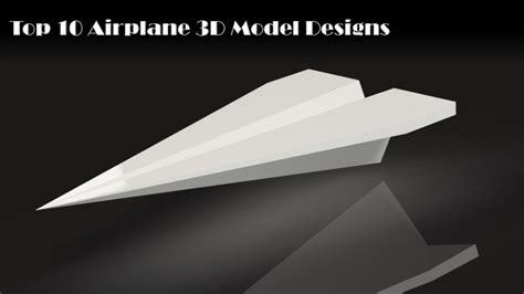 Top 10 Airplane 3D Model Designs Gambody, 3D Printing Blog