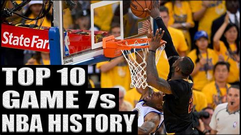 Top 10 Best NBA Finals Game 7s Ever YouTube