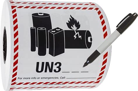 Top 10 Lithium Battery UN3481 Shipping Labels ColorCoding Labels