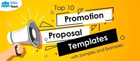 Top 10 Promotion Proposal Templates with Samples and Examples