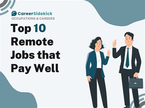 Top 10 Remote Jobs that Pay Well – Career Sidekick