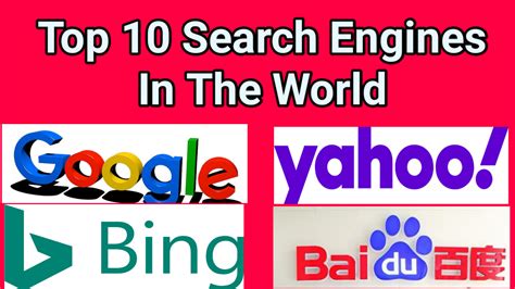 Top 10 Search Engines of The World - Times Buzzer